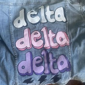 Tri delta jean jacket